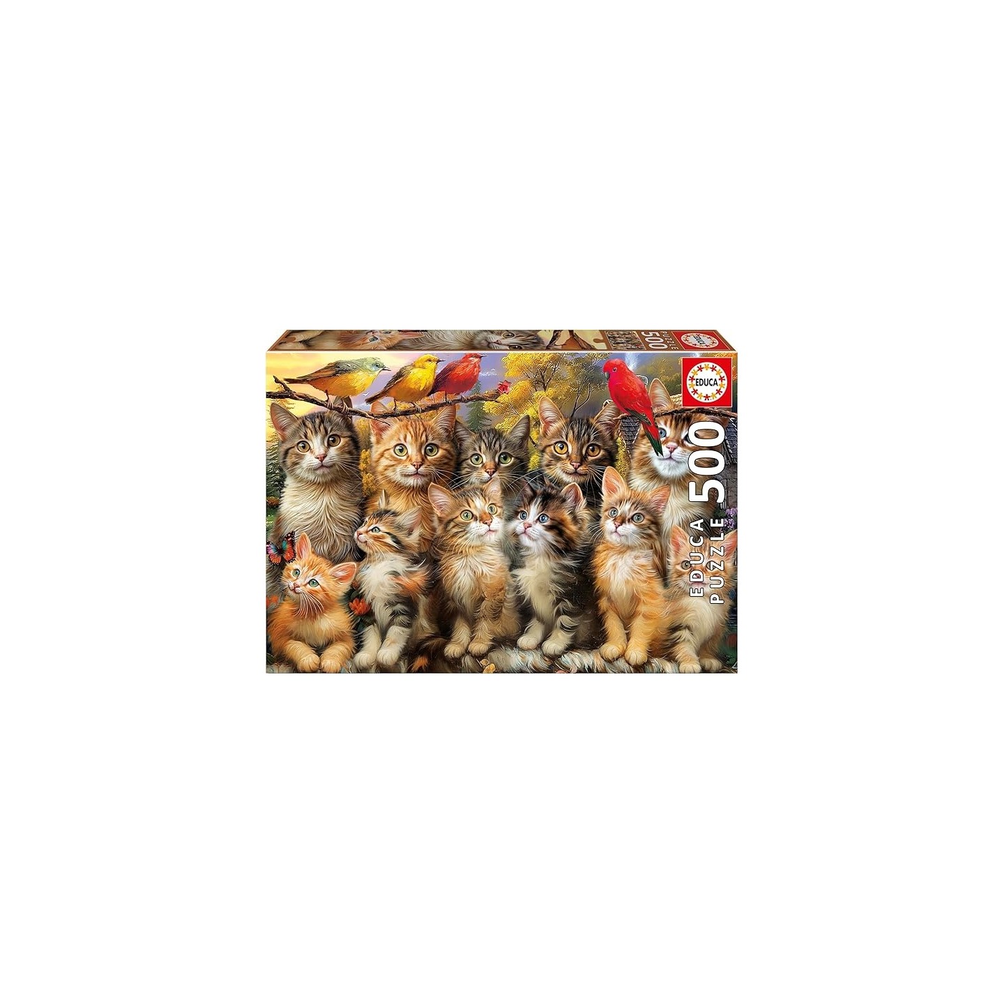 PUZZLE GATITOS Y PAJAROS 500 PIEZAS EDUCA 20241