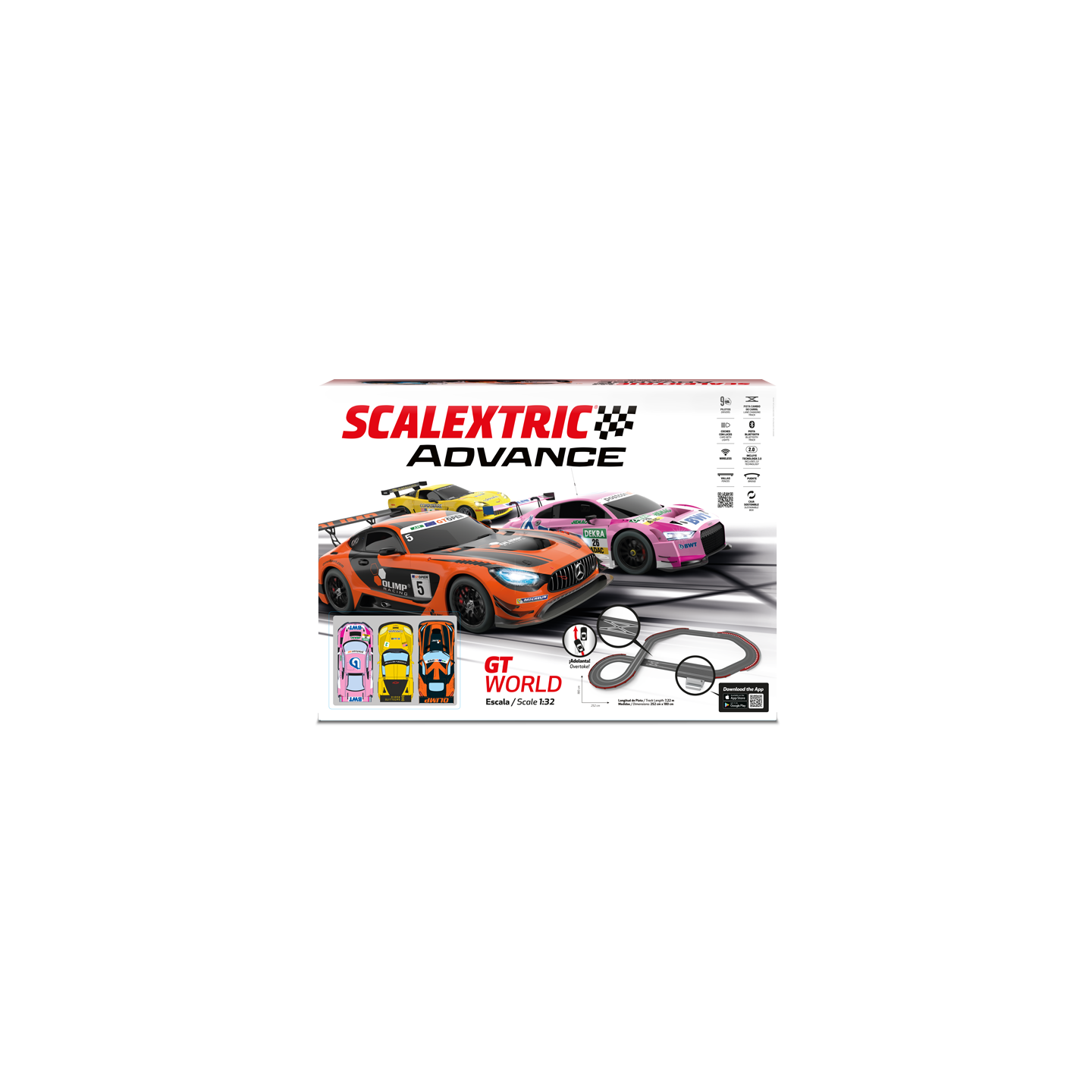 CIRCUITO GT WORLD SCALEXTRIC ADVANCE E10435S500 1/32