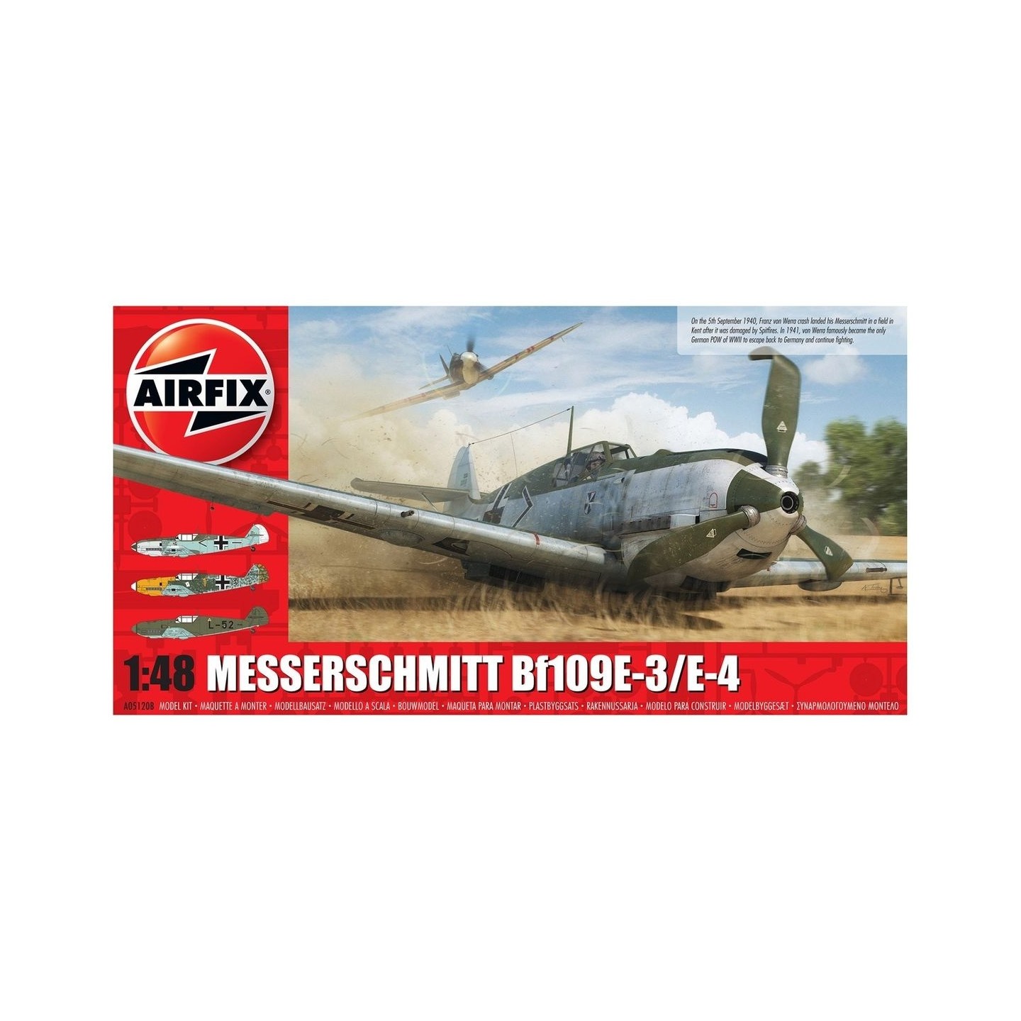 MESSERSCHMITT Me109E-4/E-1 AIRFIX A05120B ESCALA 1/48