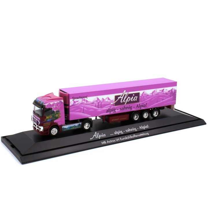 CAMIÓN MERCEDES ACTROS SATTELZUG ALPIA SAHNIN ALPIA HERPA 187862 ESCALA 1/87