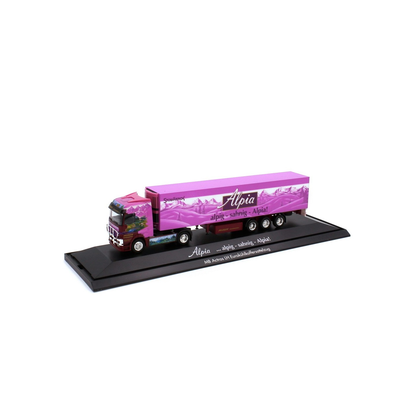 CAMIÓN MERCEDES ACTROS SATTELZUG ALPIA SAHNIN ALPIA HERPA 187862 ESCALA 1/87