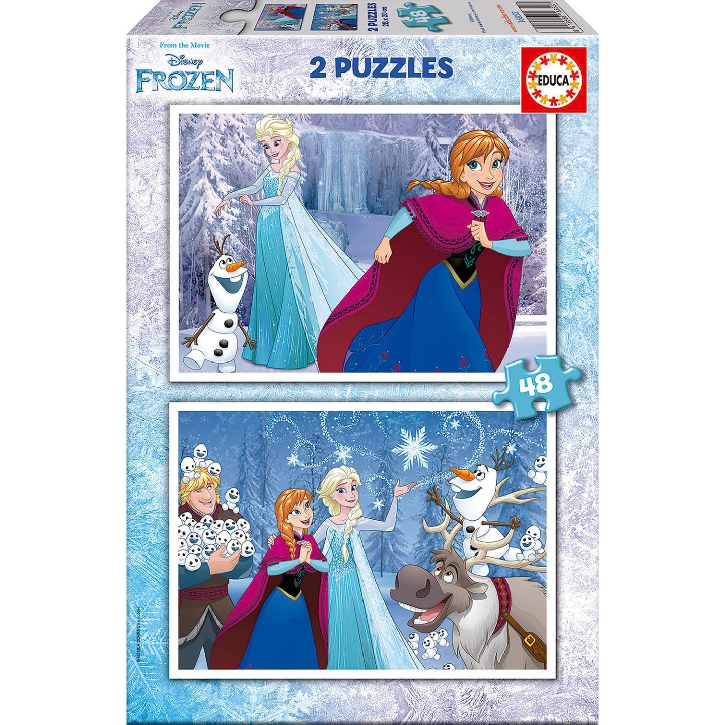 PUZZLE FROZEN 2X48 PIEZAS EDUCA 16852