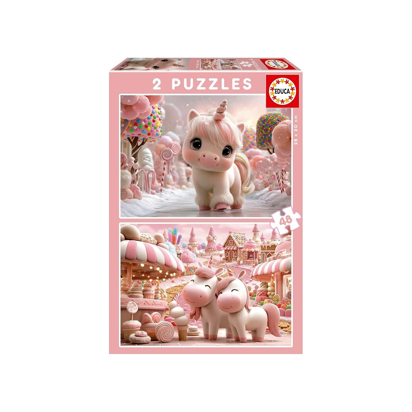 PUZZLE UNICORNIOS DULCES 2X48 PIEZAS EDUCA 20504