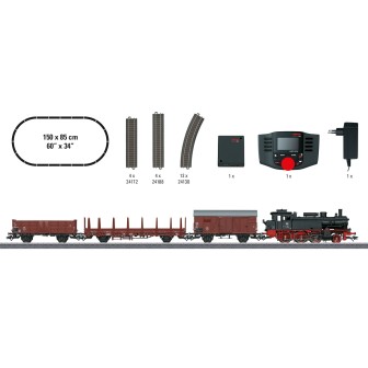SET DE INICACIÓN MARKLIN DIGITAL CON LOCOMOTORA DE VAPOR MARKLIN 29074