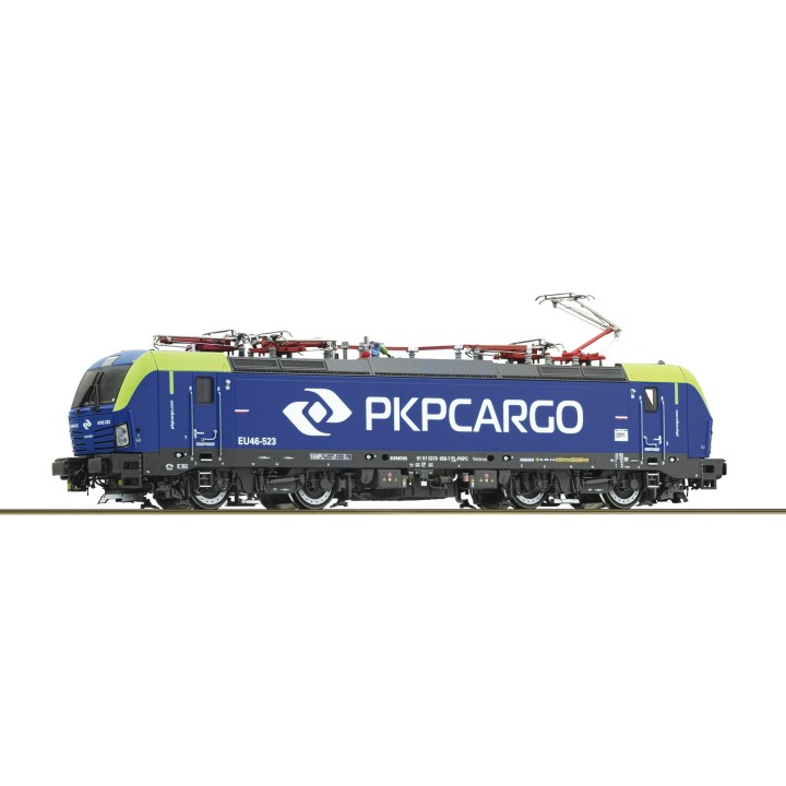 LOCOMOTORA ELÉCTRICA EU46-523 PKP CARGO CON SONIDO ROCO 70058 ESCALA H0