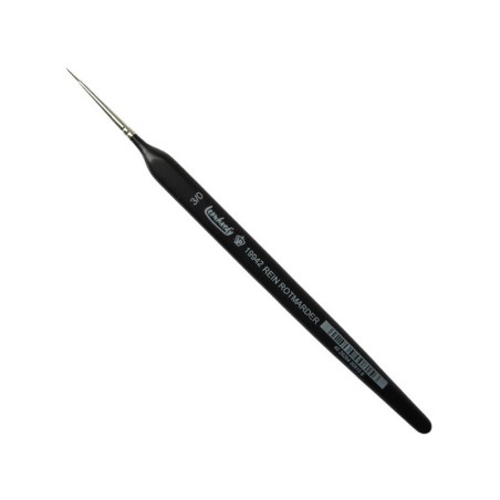 PINCEL MARTA ROJA MANGO TRIANGULAR Nº 3/0