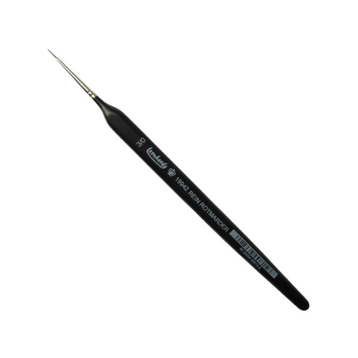 PINCEL MARTA ROJA MANGO TRIANGULAR Nº 3/0
