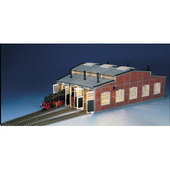 DEPÓSITO SEMICIRCULAR PARA 3 LOCOMOTORAS FLEISCHMANN 6476 ESCALA N