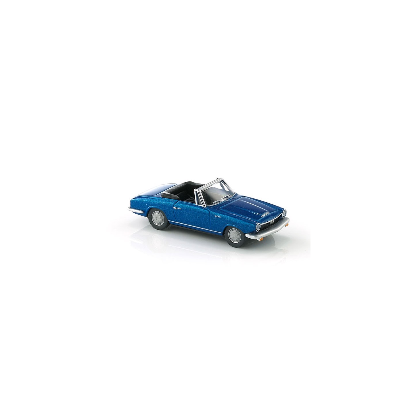 GLAS 1600 GT CABRIO AZUL WIKING 018649 ESCALA 1/87