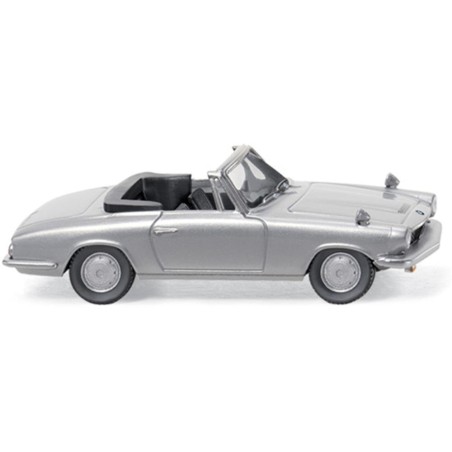 BMW 1600 GT CABRIO PLATEADO WIKING 018799 ESCALA 1/87