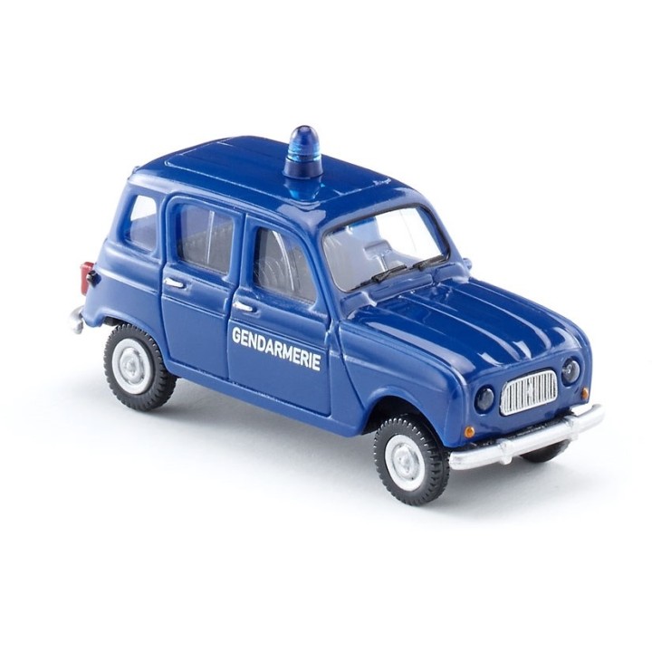 RENAULT R4 GENDARMERIE AZUL POLICIA FRANCESA WIKING 022404 ESCALA 1/87