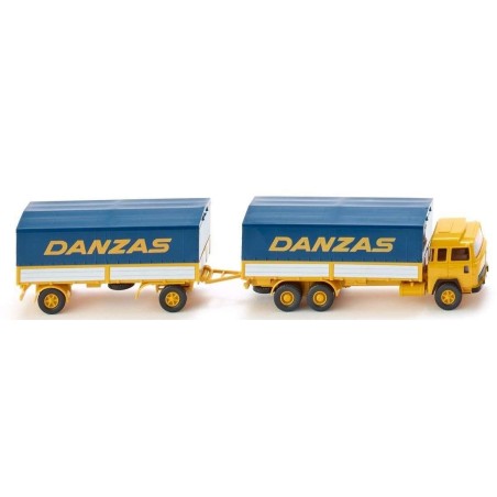 CAMIÓN CON REMOLQUE MAGIRUS 235 D DANZAS WIKING 047501 ESCALA 1/87