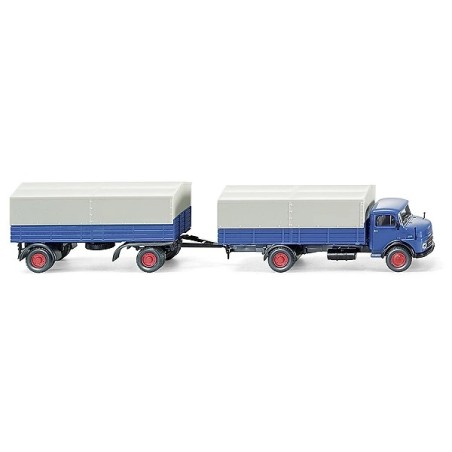 CAMION CON REMOLQUE MERCEDES L1113 (1960) WIKING 08520139 ESCALA 1/87