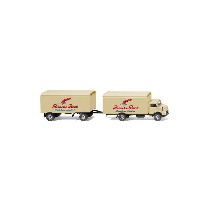CAMIÓN CON REMOLQUE MERCEDES L1113 REINEKE BROT" WIKING 08524040 ESCALA 1/87"
