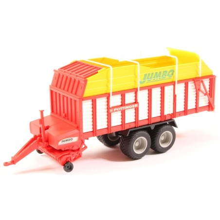 REMOLQUE DE HENO 2 EJES PÖTTINGER JUMBO WIKING 3814028 ESCALA 1/87