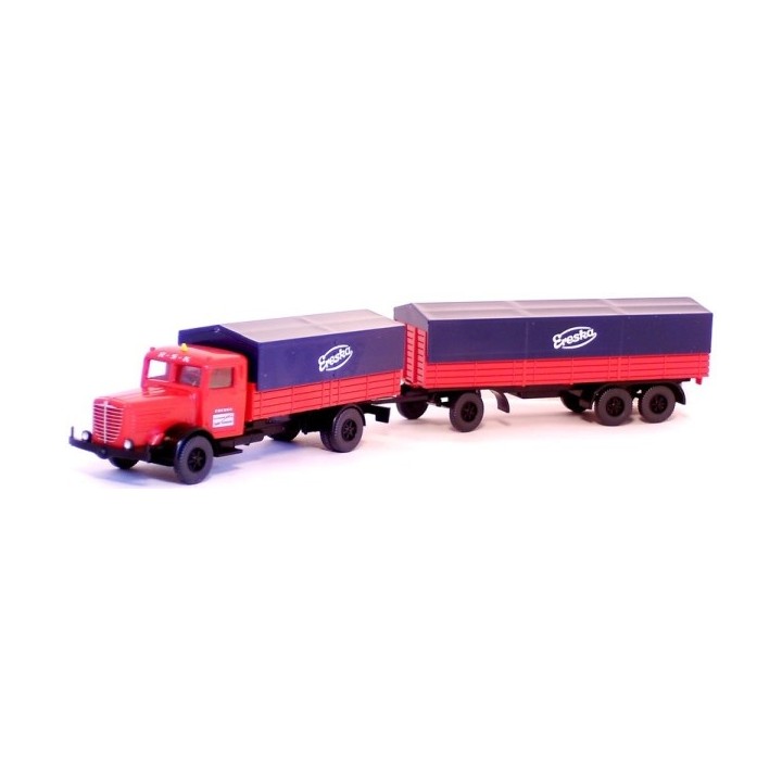 CAMIÓN CON REMOLQUE BÜSSING 800 ERESKA" WIKING 8580435 ESCALA 1/87"