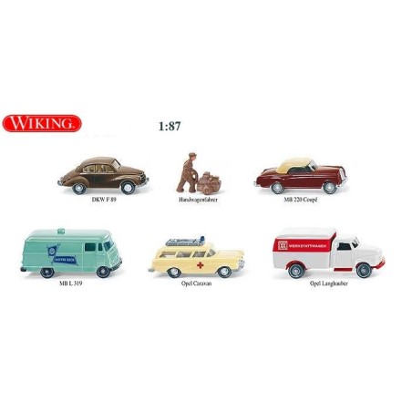 SET DE VEHÍCULOS WIKING 9905052 ESCALA 1/87