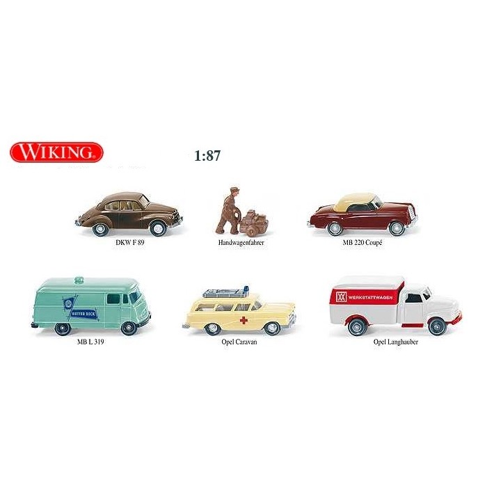 SET DE VEHÍCULOS WIKING 9905052 ESCALA 1/87