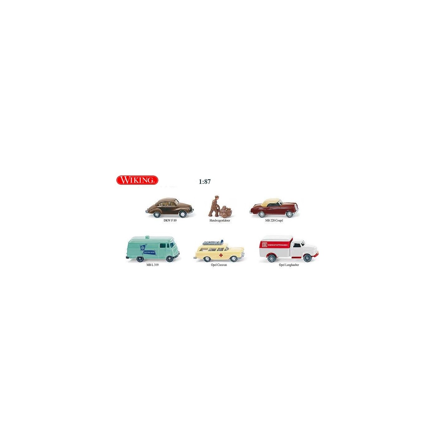 SET DE VEHÍCULOS WIKING 9905052 ESCALA 1/87