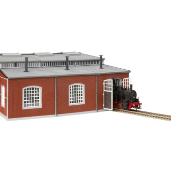 DEPÓSITO SEMICIRCULAR PARA 3 LOCOMOTORAS FLEISCHMANN 6476 ESCALA N