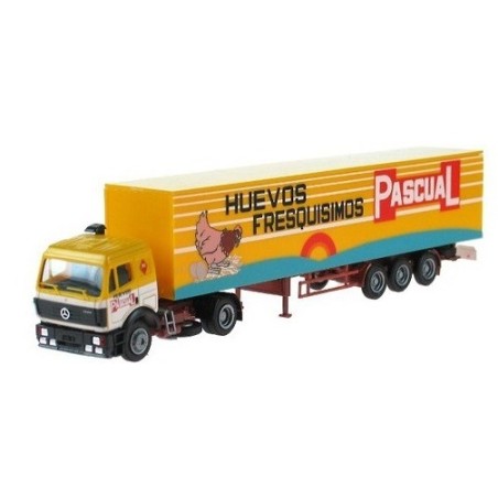 CAMIÓN MERCEDES HUEVOS PASCUAL AWM 51145 ESCALA 1/87