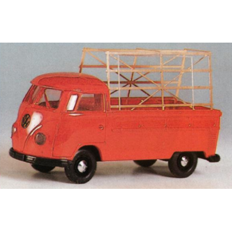 VOLKSWAGEN ROJA DE TRANSPORTE DE CRISTAR GLASTRANSPORT" BREKINA 32902 ESCALA 1/87"