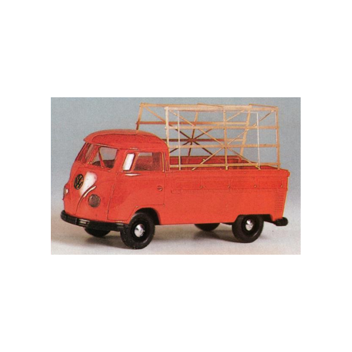 VOLKSWAGEN ROJA DE TRANSPORTE DE CRISTAR GLASTRANSPORT" BREKINA 32902 ESCALA 1/87"