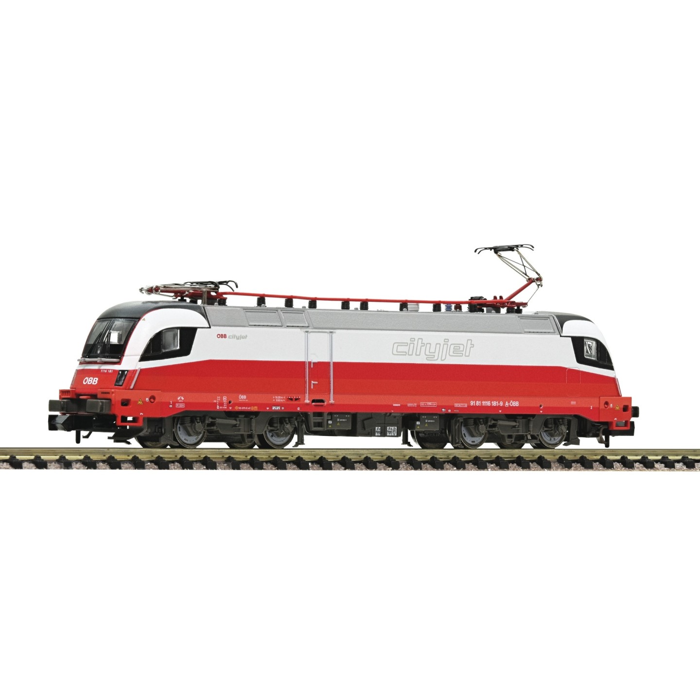 LOCOMOTORA ELÉCTRICA 1116 181-9 ÖBB CITYJET" FLEISCHMANN 7560016 ESCALA N"
