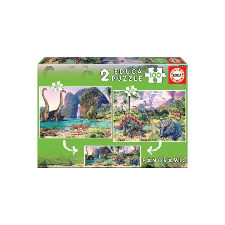 PUZZLE DINOWORLD 100 PIEZAS EDUCA 15620