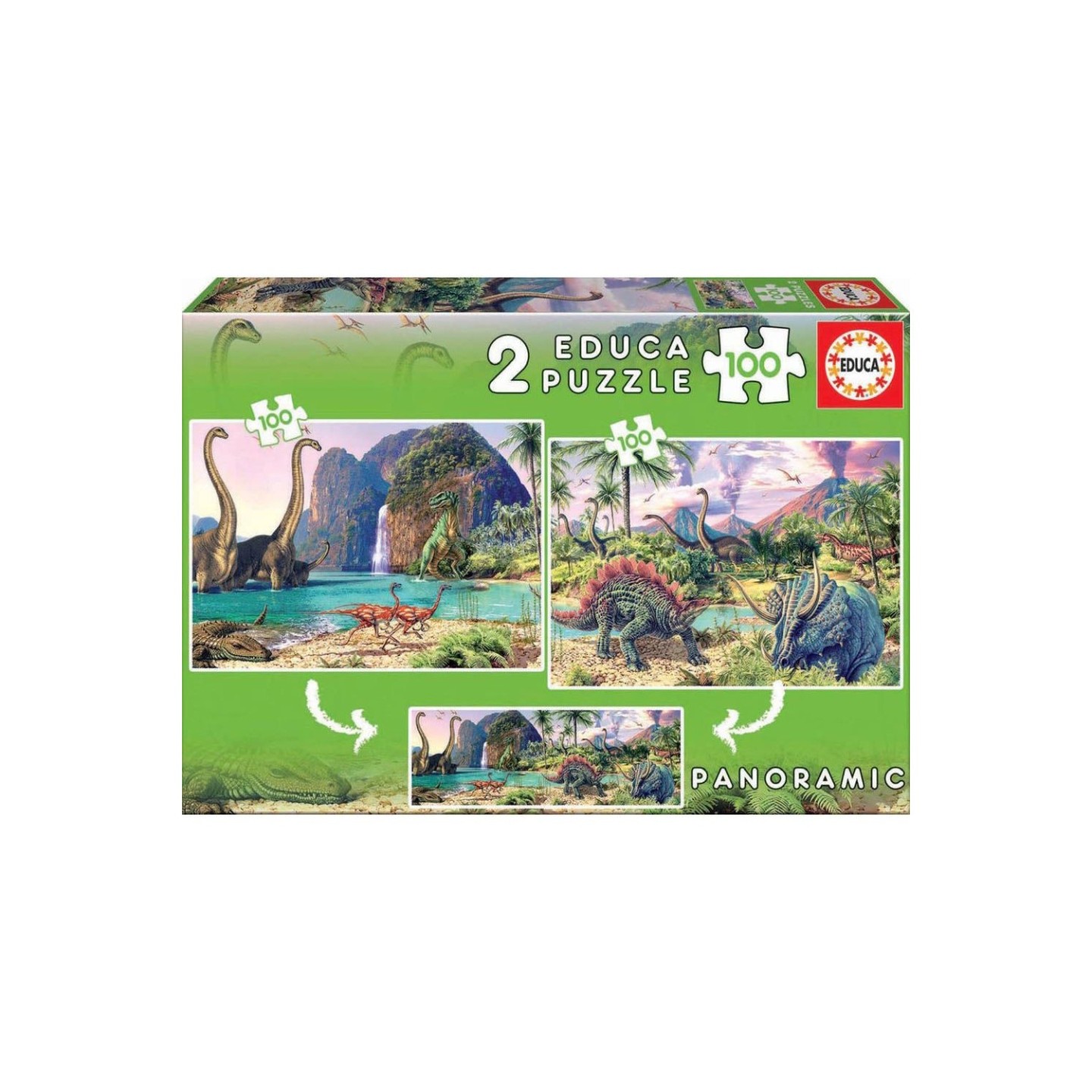 PUZZLE DINOWORLD 100 PIEZAS EDUCA 15620