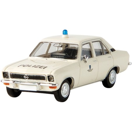 OPEL ASCONA A BLANCO POLICIA POLIZEI WIESBADEN" BREKINA 20374 ESCALA 1/87"