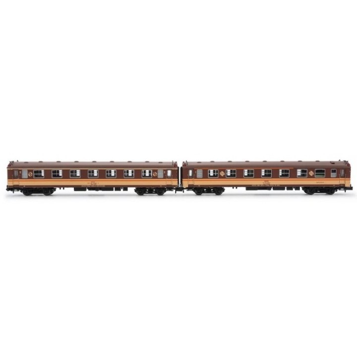 SET 2 COCHES 5000 CAFETERÍA + BB1 2º CLASE, RENFE ESTRELLA" ARNOLD HN4478 ESCALA N"