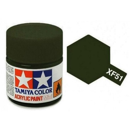 VERDE CAQUI MATE XF-51 TAMIYA 81751