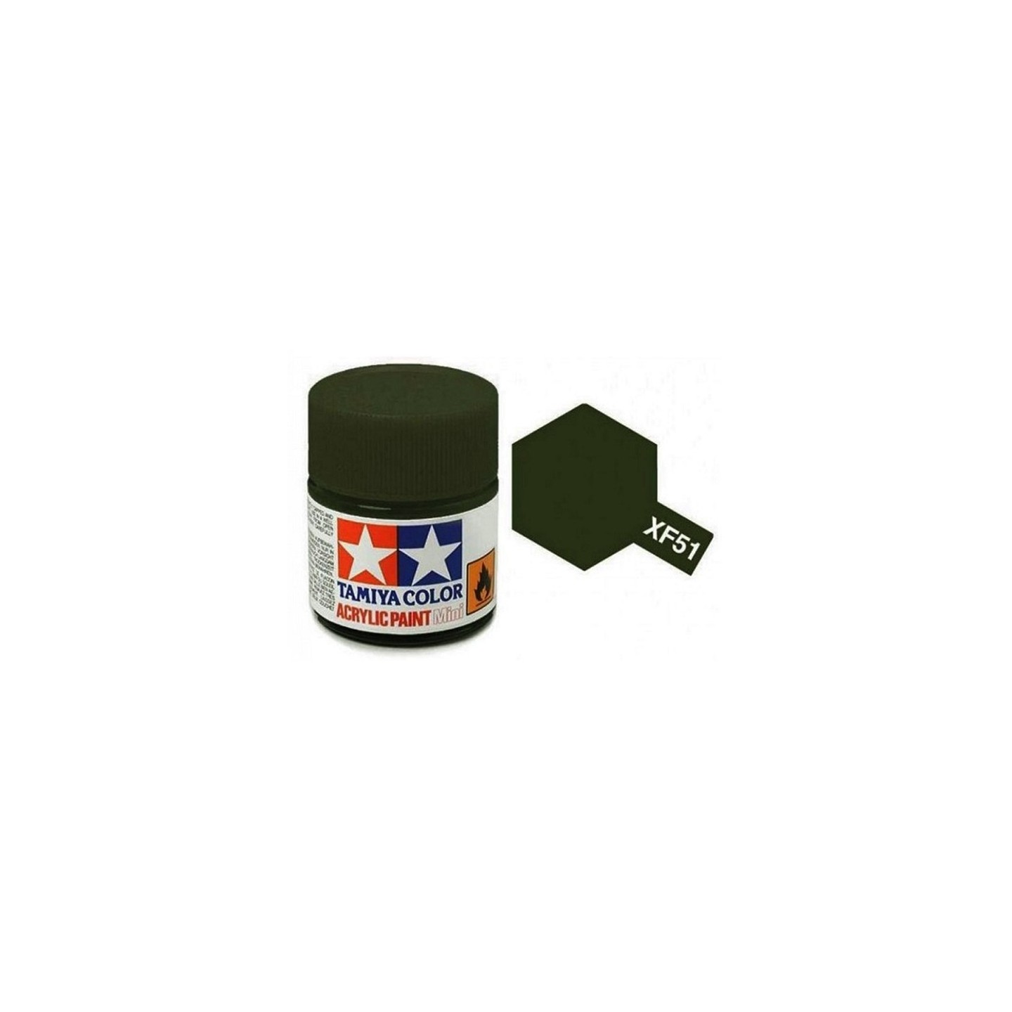 VERDE CAQUI MATE XF-51 TAMIYA 81751