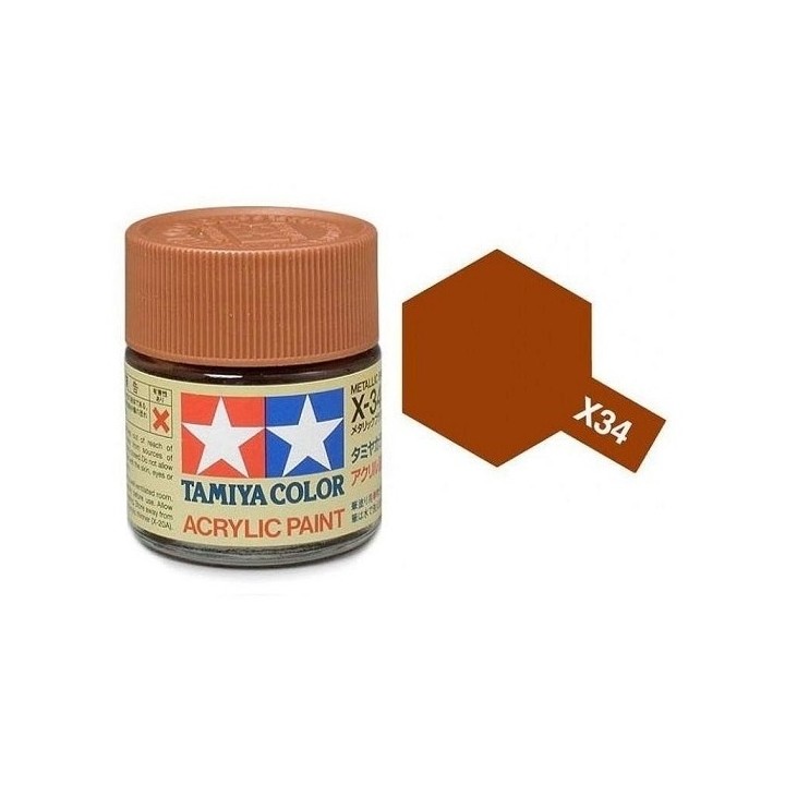 MARRÓN METÁLICO X-34 TAMIYA 81534