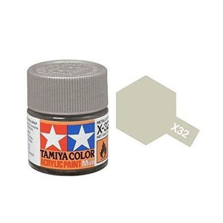 TITANIO PLATA BRILLANTE X-32 TAMIYA 81532