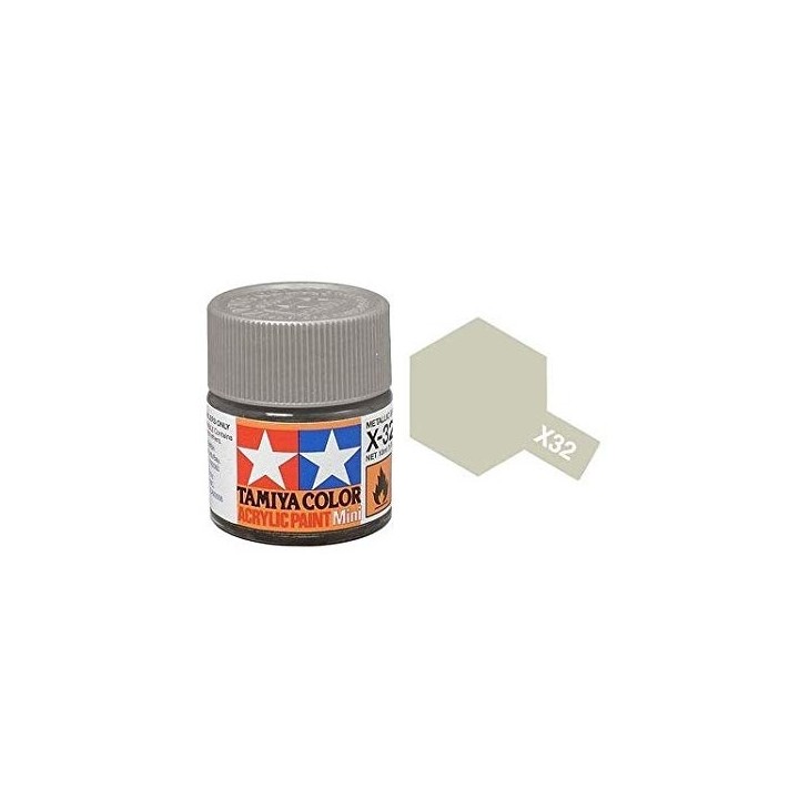 TITANIO PLATA BRILLANTE X-32 TAMIYA 81532