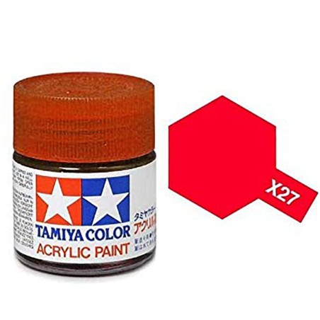 ROJO TRANSLUCIDO X-27 TAMIYA 81527