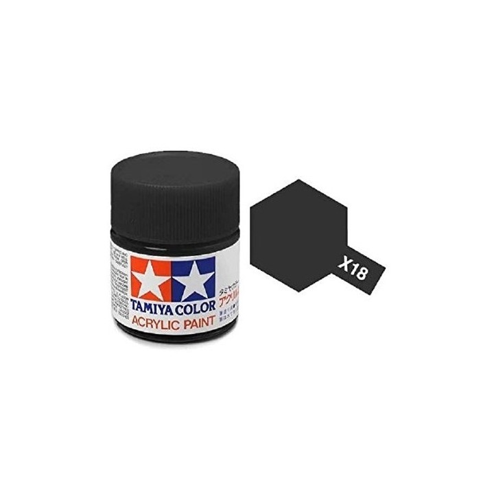 NEGRO SATINADO X-18 TAMIYA 81518