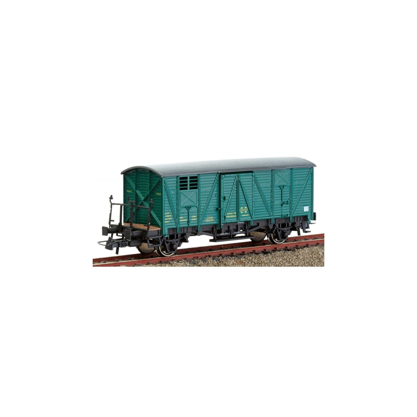 VAGON CERRADO J301918 VERDE KTRAIN 0703-D ESCALA H0