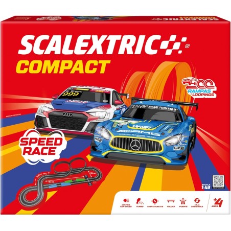 CIRCUITO SPEED RACE SCALEXTRIC COMPACT C10584S500 1/43