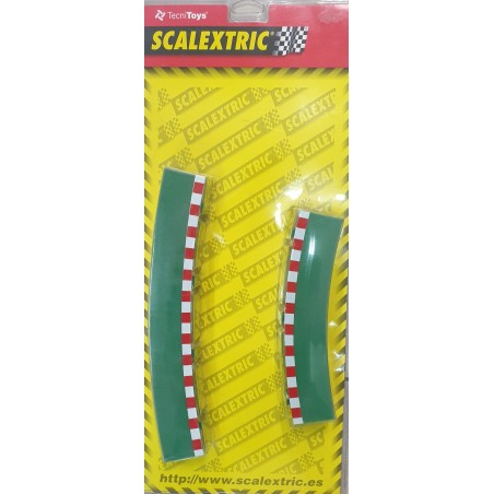 BORDES PARA CURVAS SUPEREXTERIOR (4+4) SCALEXTRIC 1/32  8796