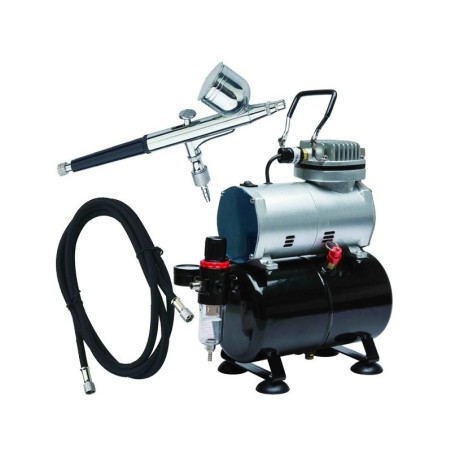 KIT AERÓGRAFO + COMPRESOR D-80 DISMOER 26106