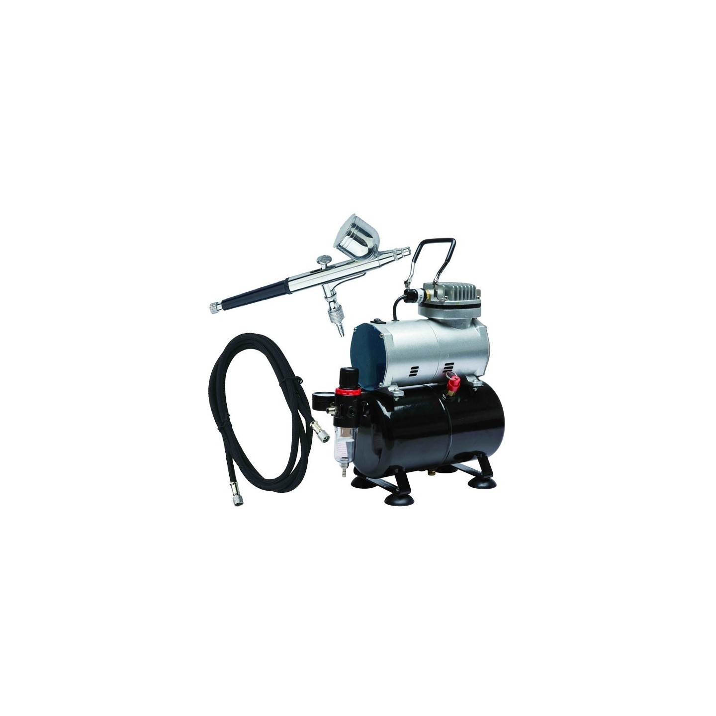 KIT AERÓGRAFO + COMPRESOR D-80 DISMOER 26106