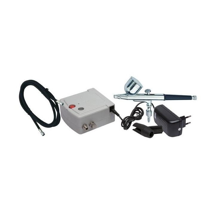 KIT AERÓGRAFO + COMPRESOR D-15 DISMOER 26100