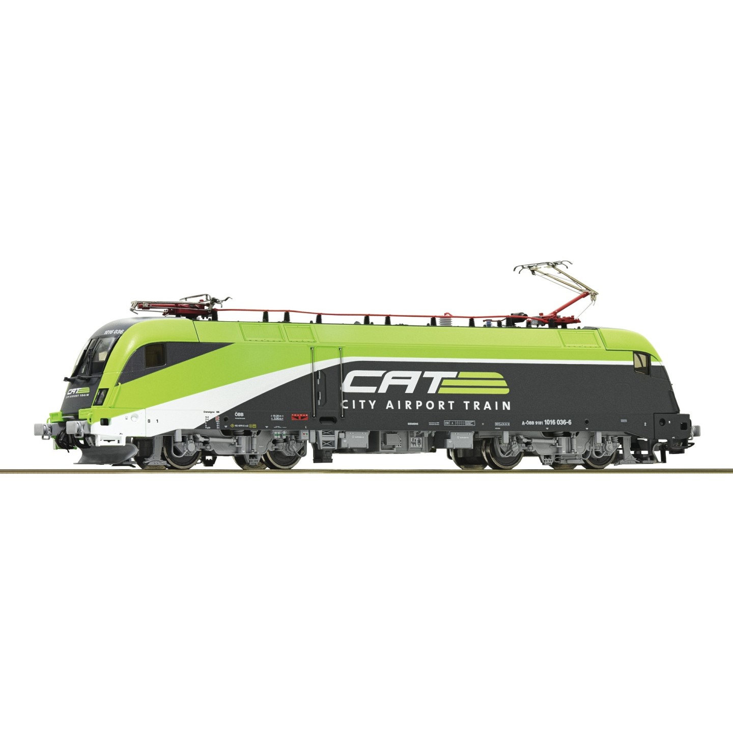 LOCOMOTORA ELÉCTRICA CLASE 1016 CAT", ÓBB ROCO 70503 ESCALA H0"