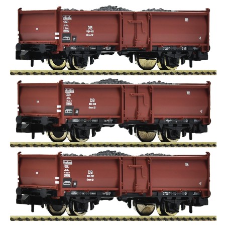 SET 3 VAGONES CARBONEROS FLEISCHMANN 820530 ESCALA N