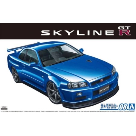 NISSAN BNR34 SKYLINE GT-R AOSHIMA 1/24