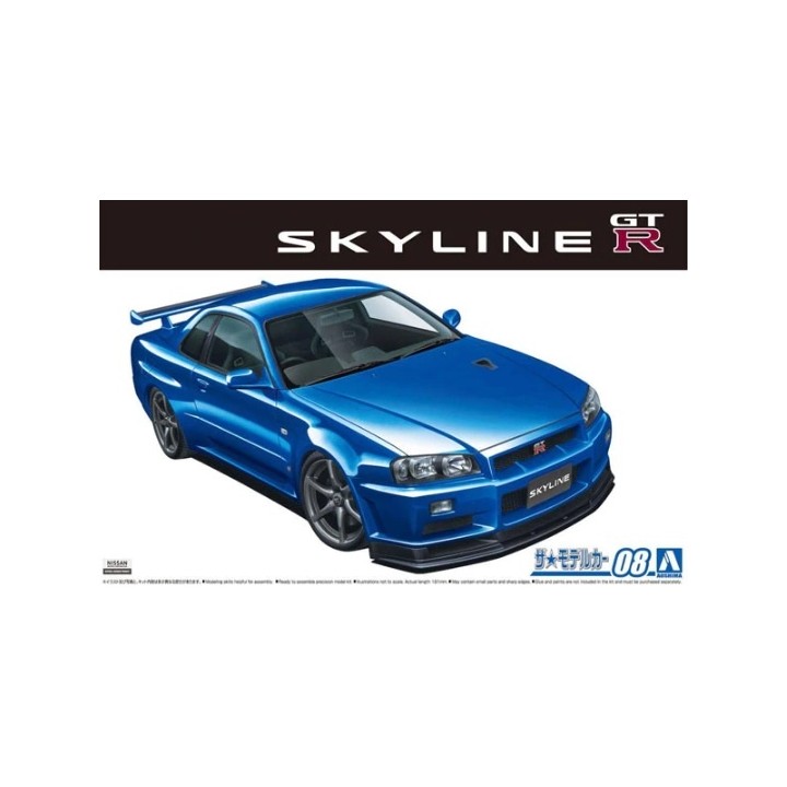 NISSAN BNR34 SKYLINE GT-R AOSHIMA 1/24