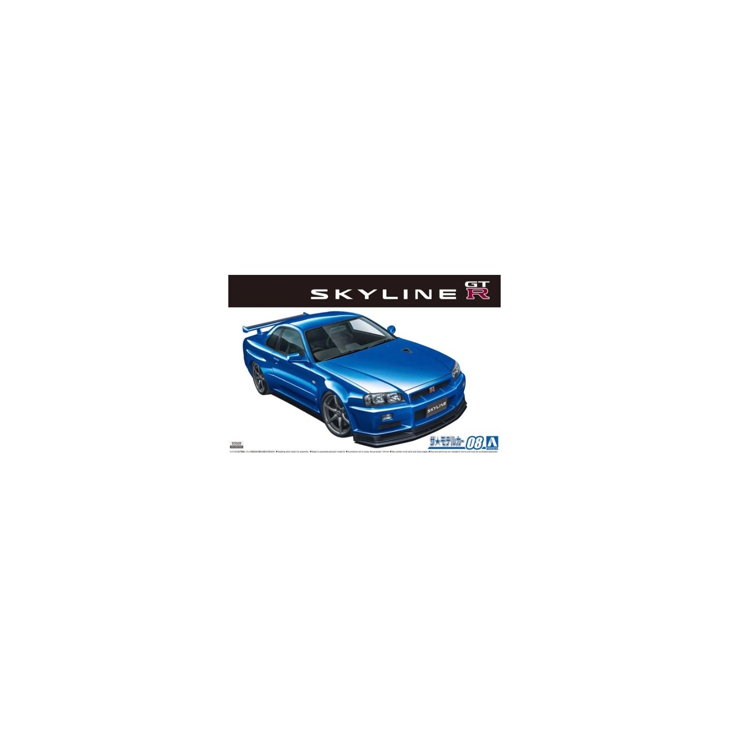 NISSAN BNR34 SKYLINE GT-R AOSHIMA 1/24